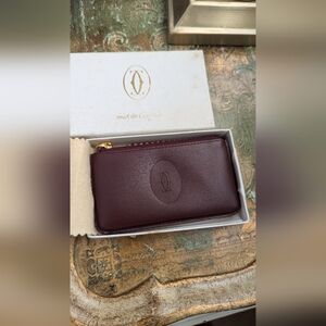 Cartier leather  coin‎ purse wallet
